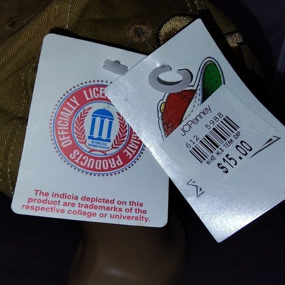 NWT! VTG 1994 Georgia Tech Yellow Jackets Global Caps BUZZ Big Logo Snapback Cap - Picture 5 of 9